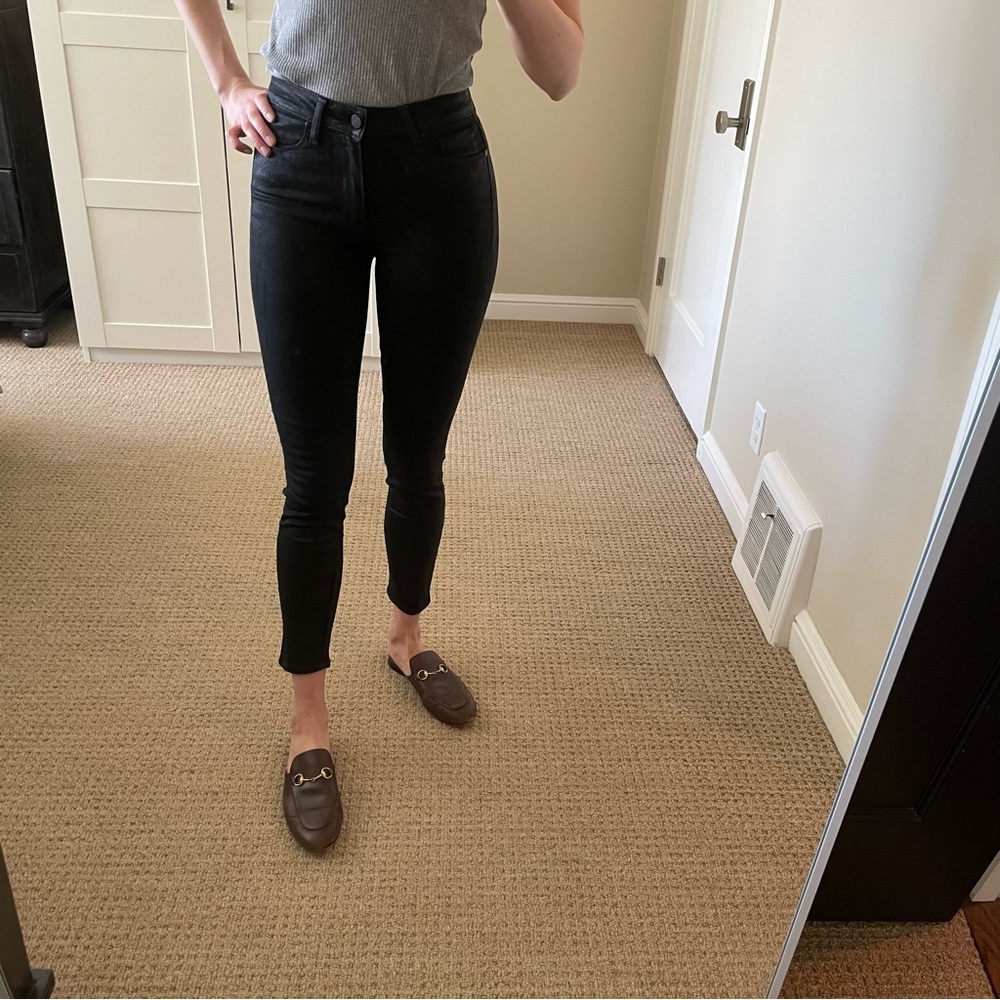 Paige Margot Ankle Jeans, Black Wax